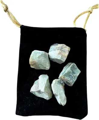 Productafbeelding van Natuurlijke Serpentine Stenen - Ruwluchtslangen voor Sieraden maken, 20-30 mm, 5 Stuks