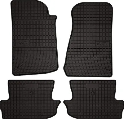 Zdjęcie produktu dla Gumowe dywaniki samochodowe do Jeep Wrangler IV terenowy (2017-) - czarne dopasowane dywaniki podłogowe zestaw (4 szt.)