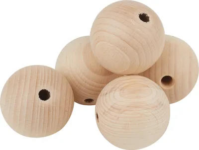 Produktbild von VBS Holzkugeln durchgebohrt "Ø 50 mm" 5 Stück