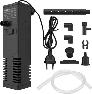 Produktbild von Aquarium Innenfilter 20 L - 40 L, 3-in-1 Pumpe, doppelte Filtration, schwarz, für Aquarium