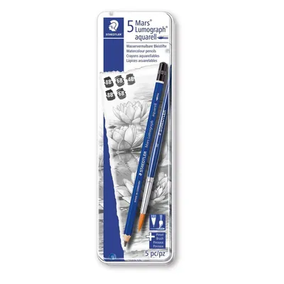Immagine prodotto di STAEDTLER 100A G6 Matita acquerellabile STAEDTLER Mars Lumograph, metallo confezione da 6 pz