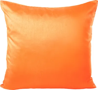Produktbild von Kissenhülle Wildseide Optik uni 40x40 cm orange hell