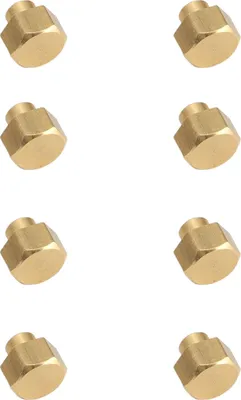 Image de 8Pcs 1/24 RC Hex Nut Brass Wear Resistant RC Wheel Lock Nut Replacement for Axial SCX24 5mm / 0.2in