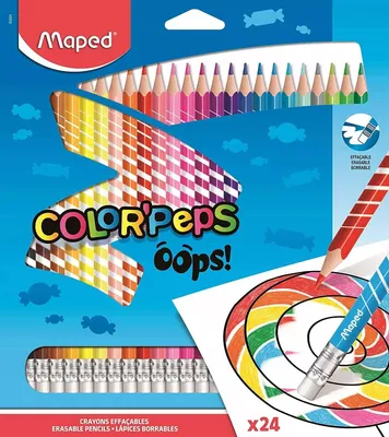 Obrázek produktu pro maped COLOR'PEPS barevné tužky, různé barvy, 24 ks.