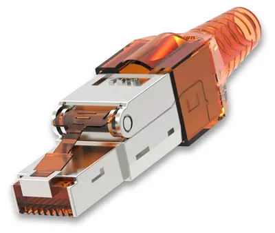 Produktbild von NEXMEX Netzwerkstecker Cat 7 CAT7 RJ45 Stecker Werkzeuglos Metall 10Gbps 600MHz