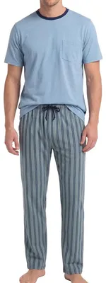 Produktbild von Ammann Mix & Match Schlafanzug Set aus T-Shirt und langer Hose, Aus Baumwolle, Bequem und atmungsaktiv