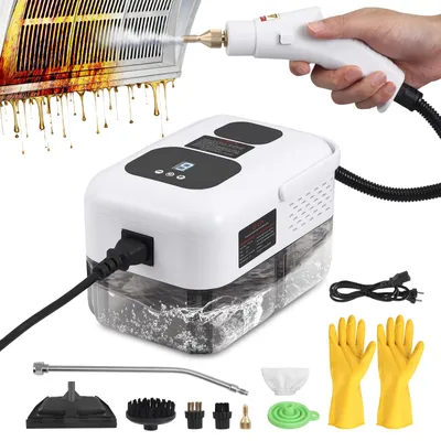 Dampfreiniger 2500 W, 1,2 l Tank, 9 Modi, 6 Aufsätze