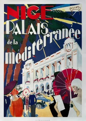 Image de Nice - Palais de la Méditérranée - 50x70cm Affiche Poster