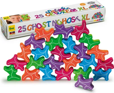 Produktbild von 25 Stapelgeister XL aus Holz, Lernmaterial, Kreativität, Stapelspiel