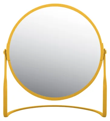 Image de Miroir Rond Grossissant Sur Pied Acier Akira Safran - Msv Spirella Ld