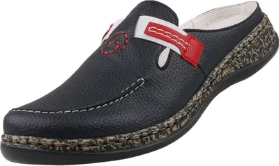 Produktbild von Rieker 46393-15 Damen Schuhe Pantoletten Clogs blau , Größe:38 EU, Farbe:Blau