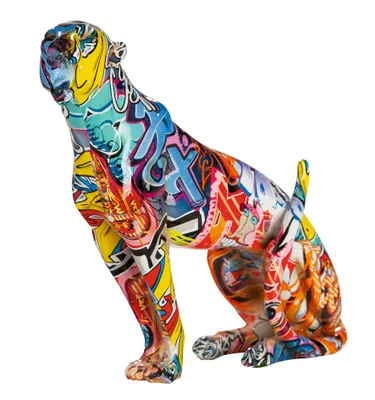 Zdjęcie produktu dla Gilde Figur, Gepard, "Street Art", Graffiti, Kunstharz, mehrfarbig, VE 1, L. 10 cm, B. 33 cm, H. 33 cm 37543 4063387375433