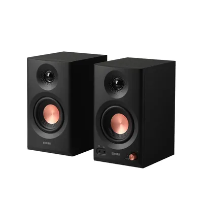 Produktbild von Edifier MR3 Kompakter Studio-Lautsprecher 2.0, Hi-Res Audio, Bluetooth V5.4, physikalische Steuerungen, RCA, AUX, Mobile App, 2 x 18 W, Schwarz