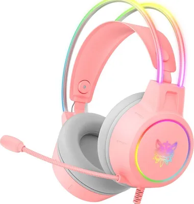 Image de ONIKUMA X15 PRO Casque Gaming RGB Micro Haute Sensibilité - Rose