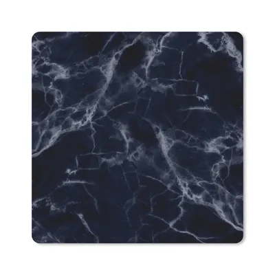Produktbild von MuchoWow® Mauspad Mousepad Marmor - Schwarz - Weiß 20x20 cm - Mousepads - Maus Mat - Pad - Mausunterlage - Desk Mat - Bureauartikeln