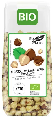 ORZECHY LASKOWE BLANSZOWANE PRAŻONE BIO 350 g - BIO PLANET