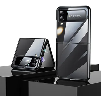 Immagine prodotto di Per Samsung Galaxy Z Flip4 SULADA antiurto placcatura copertura protettiva trasparente
