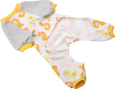 Produktbild von Cartoon-Pyjama für Hunde, Welpen, Katzen-Overall, für kleine Haustiere, Baumwollkleidung, Heimkostüm (XS)