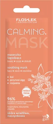 Produktbild von FLOSLEK Relax Time Beruhigende Maske für Gesicht, Hals und Dekolleté 6 ml