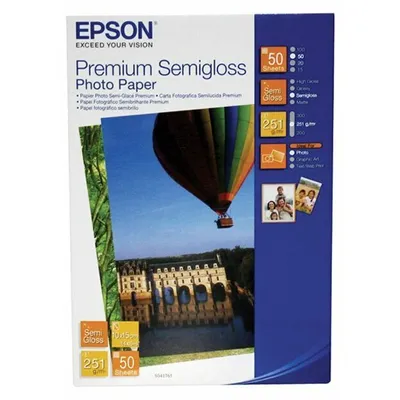 Produktbild von Epson Premium Semigloss Photo Paper, 100 x 150 mm, 251g/m², 100 Blatt, 251 g/m², 1 Stück(e), 115 mm, 163 mm, 32 mm, 495 g