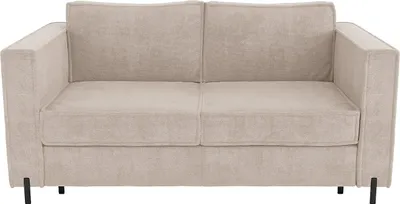 Produktbild von Schlafsofa mit Matratze 4-Sitzer - Strukturstoff - Beige - Liegefläche 160 cm - Matratze 14 cm - ELORYA