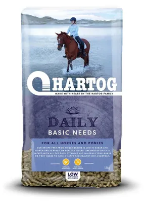 Produktbild von Eggersmann Pferdefutter Hartog Daily Granulat Magenfreundlich Für Empfindlichen Magen Pferd Und Verdauung Pferd, 15 Kg