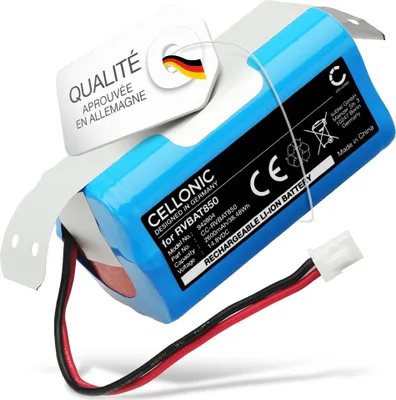 Image de CELLONIC 1x Batterie pour Aspirateur Compatible avec Shark SS101, SS100, SS350, RVBAT850 - (2600mAh , 14.8V)