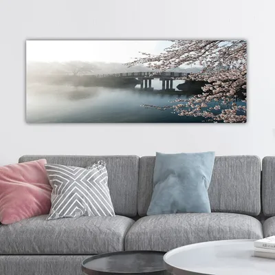 Produktbild von Wallity, YTY144089002_3080- TNS1283, Bunt, Leinwandbilder, 30 x 80 cm, 100% Leinwand