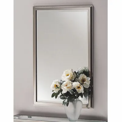 Produktbild von Casa Padrino Luxus Messing Spiegel Silber H. 100 cm -  Italy