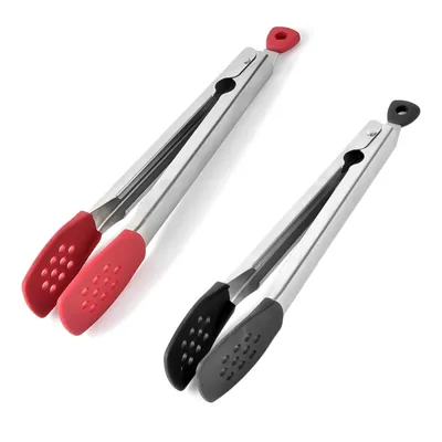 Produktbild von Kochzange, Edelstahl, Küche, Silikon, Servierzange, hitzebeständige Grillzange