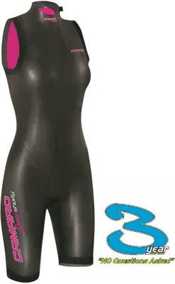 Immagine prodotto di Muta da triathlon in neoprene Camaro da donna, modello Speed Swim Shorty - Taglia: 38 (S)
