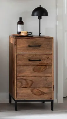 Produktbild von Badunterschrank 40x77cm 'Hudson' Sheesham gebeizt