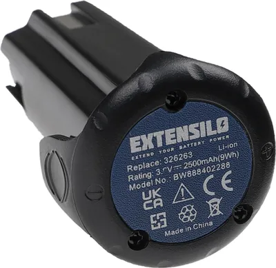 Produktbild von EXTENSILO Akku Ersatz für Bostitch 9B12070R für Werkzeug, Stiftnagler (2500 mAh, Li-Ion, 3,6 V)