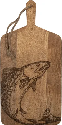 Obrázok produktu pre Clayre & Eef dekorácie Krájacia doska 25x2x50 cm Hnedé drevo Ryba