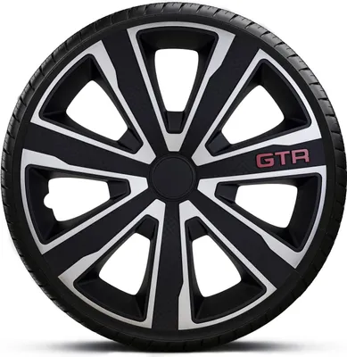Produktbild von Radkappen Radzierblenden SATZ (4Stück) 15 Zoll GTR CARBON SILVER BLACK Z460806
