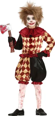 Produktbild von Horror Jester Kostüm für Jungen