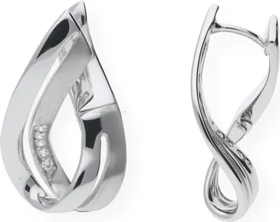 Produktbild von JuwelmaLux Creolen 925 Sterling Silber mit Zirkonia JL20-06-0097