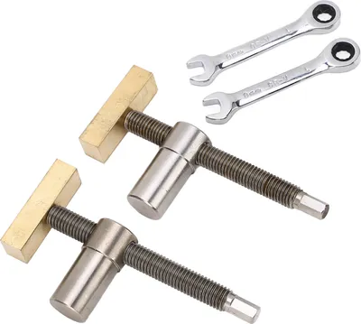 Produktbild von Holzbearbeitung Desktop Clip Edelstahl Messing Block Bench Dog Clamp Werkbank schnell festen Clip Stahl Farbe 19mm/7.5in