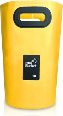 Productafbeelding van Opvouwbare emmer voor kamperen, 15 liter, afmetingen: 15 liter, kleur: geel