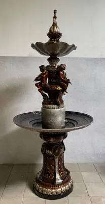 Obrázok produktu pre Casa Padrino luxusná baroková bronzová fontána bronz/zlato Ø 110 x V. 244 cm - Nádherná baroková bronzová záhradná fontána - záhradná dekorácia v barokovom štýle bronzová fontána - doplnky pre barokovú záhradnú dekoráciu