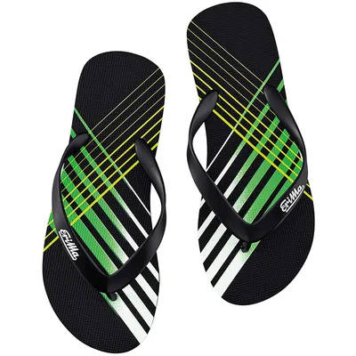 Produktbild von erima Beach-Slipper Zehentrenner black/green/white 39