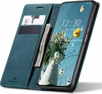 Obrázok produktu pre Puzdro na telefón s chlopňou SPACECASE Wallet pre Poco F3 / Mi 11i Blue