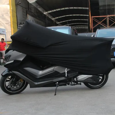 Immagine prodotto di Telo universale per moto per tutte le stagioni, elasticizzato all'esterno contro la polvere, protezione solare completa e protezione UV