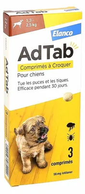 Immagine prodotto di ADTAB 3 compresse 56 mg cani 1,3-2,5 kg