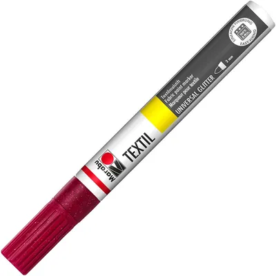 Produktbild von Marabu Textilmarker Textil Painter Glitter glitter-rot 532