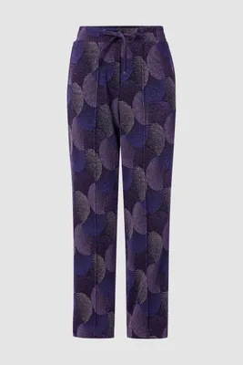Produktbild von Rich & Royal jaquard suit pants violet bloom M