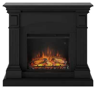 Image de Cheminée électrique décorative "Magna" Noir profond - Powerflame