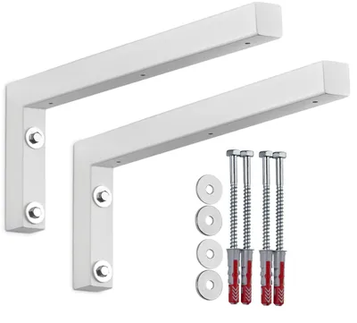 Produktbild von SOTECH Wandkonsole L-Winkel WK400 400 x 150 x 30 mm weiß (2 Stück)
