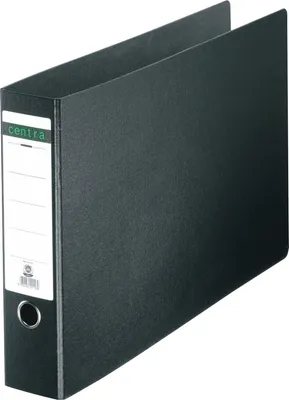 Produktbild von Ordner Hartpappe A3quer 75mm schwarz Packung mit 6 Stück