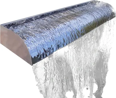 Obrázek produktu pro Köhko vodopád "VICTORIA" 30–90 cm z nerezové oceli ve vysokém lesku Aquafall, délka: 90 cm